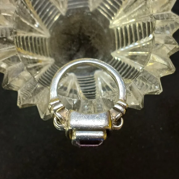 ✨️Silpada Amethyst 925 Misty Morning  Ring✨️ R-1158  Size 5 - Picture 5 of 10